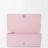 Anagram continental wallet in pebble grained calfskin Blossom