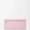 Anagram continental wallet in pebble grained calfskin Blossom