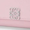 Anagram continental wallet in pebble grained calfskin Blossom