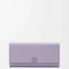Anagram continental wallet in pebble grained calfskin Dirty Mauve Anagram continental wallet in pebble grained calfskin Dirty Mauve