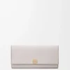 Anagram continental wallet in pebble grained calfskin Light Ghost Grey Anagram continental wallet in pebble grained calfskin Light Ghost Grey