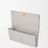Anagram continental wallet in pebble grained calfskin Light Ghost Grey Anagram continental wallet in pebble grained calfskin Light Ghost Grey