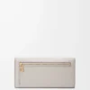 Anagram continental wallet in pebble grained calfskin Light Ghost Grey Anagram continental wallet in pebble grained calfskin Light Ghost Grey