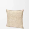 Anagram cushion in wool and cashmere Beige Anagram cushion in wool and cashmere Beige