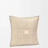 Anagram cushion in wool and cashmere Beige Anagram cushion in wool and cashmere Beige
