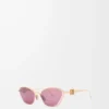 Anagram hexagonal sunglasses Burgundy