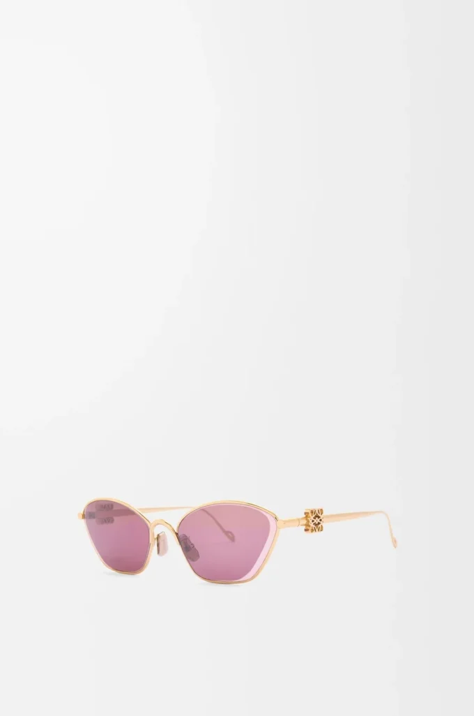 Anagram hexagonal sunglasses Burgundy