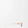 Anagram hexagonal sunglasses Burgundy