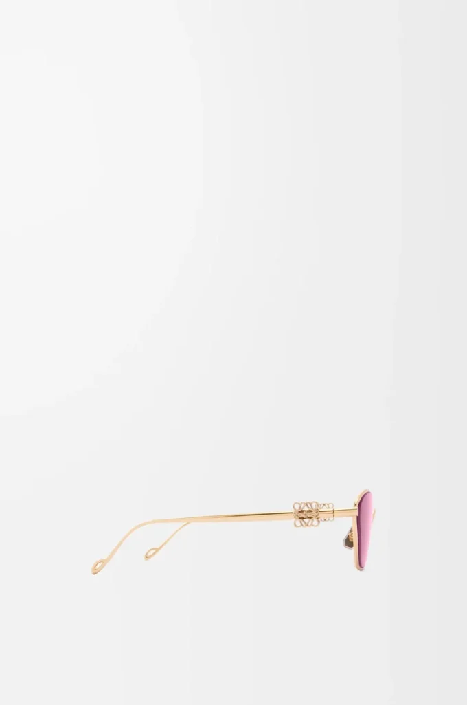 Anagram hexagonal sunglasses Burgundy