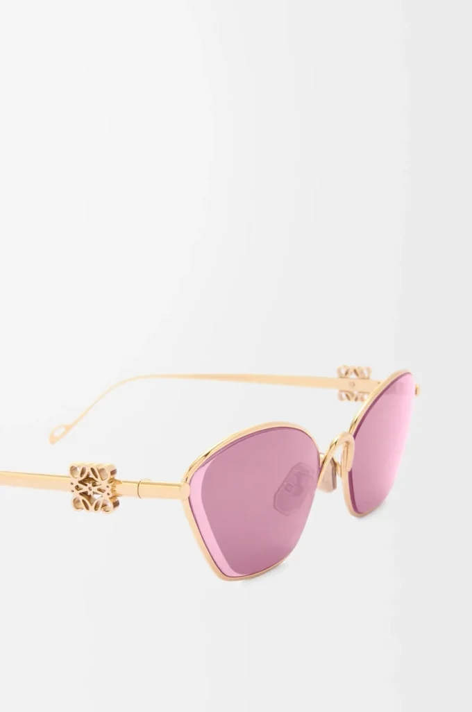 Anagram hexagonal sunglasses Burgundy