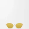 Anagram hexagonal sunglasses Gold