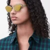 Anagram hexagonal sunglasses Gold
