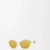 Anagram hexagonal sunglasses Gold