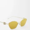 Anagram hexagonal sunglasses Gold