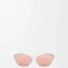 Anagram hexagonal sunglasses Rose Gold