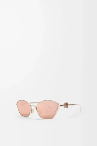 Anagram hexagonal sunglasses Rose Gold