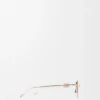Anagram hexagonal sunglasses Rose Gold