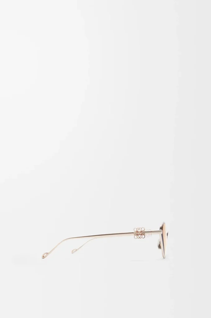 Anagram hexagonal sunglasses Rose Gold