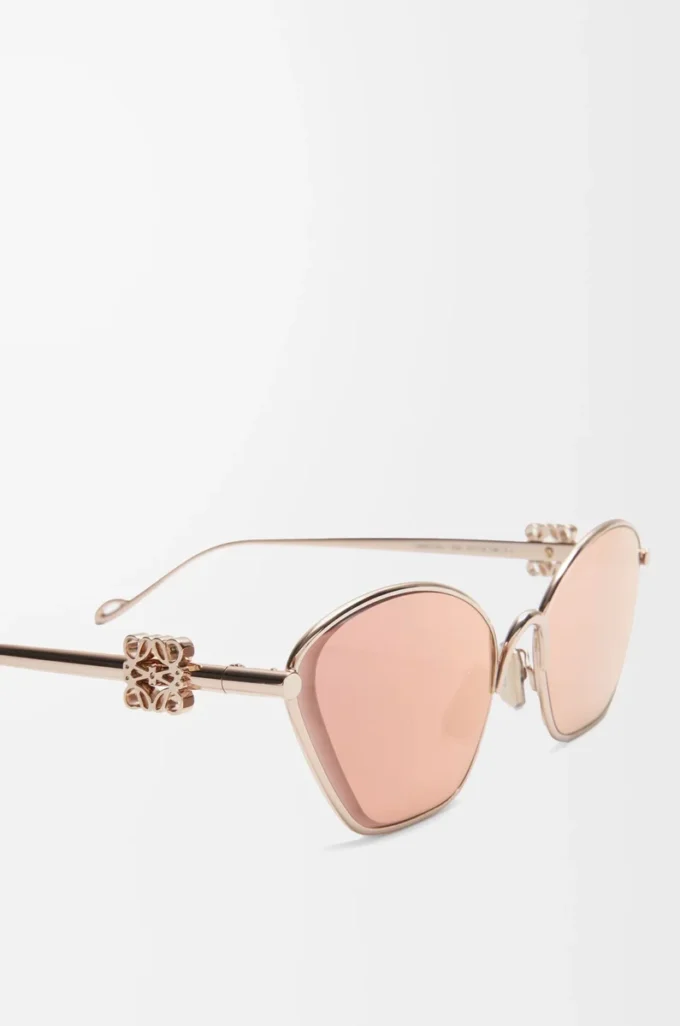 Anagram hexagonal sunglasses Rose Gold