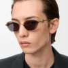 Anagram hexagonal sunglasses Smoke Moka Anagram hexagonal sunglasses Smoke Moka