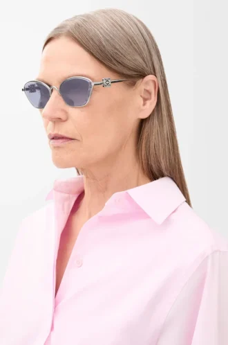 Anagram hexagonal sunglasses Solid Blue