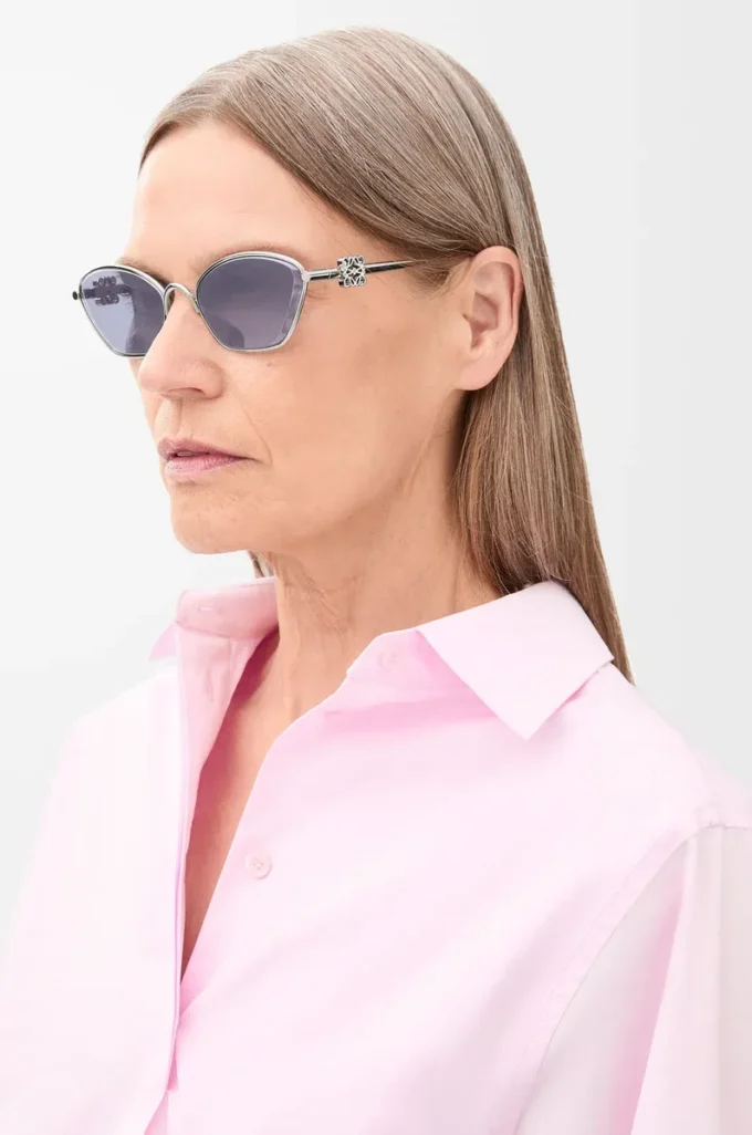 Anagram hexagonal sunglasses Solid Blue