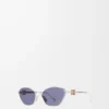 Anagram hexagonal sunglasses Solid Blue