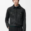 Anagram jacket in denim Black