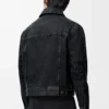 Anagram jacket in denim Black