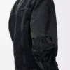 Anagram jacket in denim Black