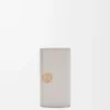 Anagram key case in pebble grained calfskin Light Ghost Grey