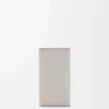 Anagram key case in pebble grained calfskin Light Ghost Grey