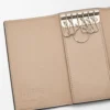 Anagram key case in pebble grained calfskin Sand Anagram key case in pebble grained calfskin Sand