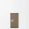 Anagram key case in pebble grained calfskin Taupe Anagram key case in pebble grained calfskin Taupe