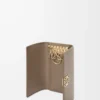 Anagram key case in pebble grained calfskin Taupe Anagram key case in pebble grained calfskin Taupe