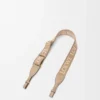Anagram loop strap in jacquard and calfskin Sand Anagram loop strap in jacquard and calfskin Sand