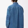 Anagram overshirt in denim Mid Blue Denim