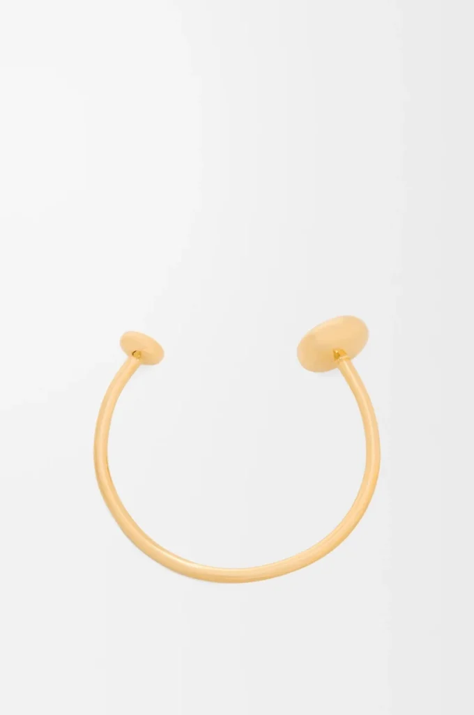 Anagram Pebble cuff in sterling silver Gold Anagram Pebble cuff in sterling silver Gold