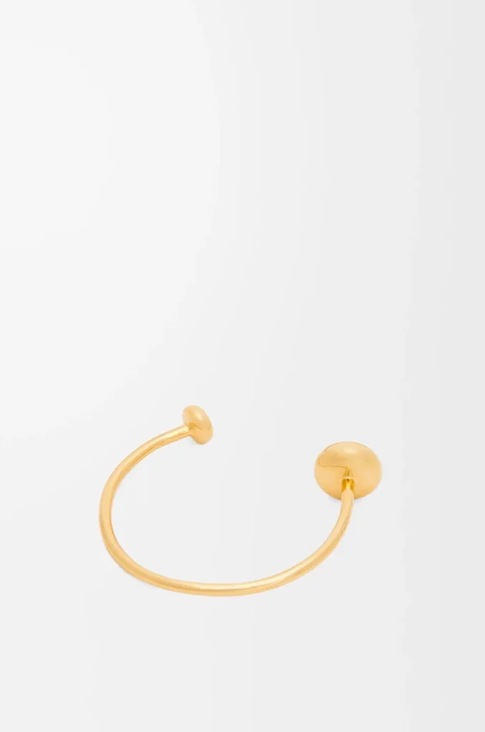 Anagram Pebble cuff in sterling silver Gold Anagram Pebble cuff in sterling silver Gold
