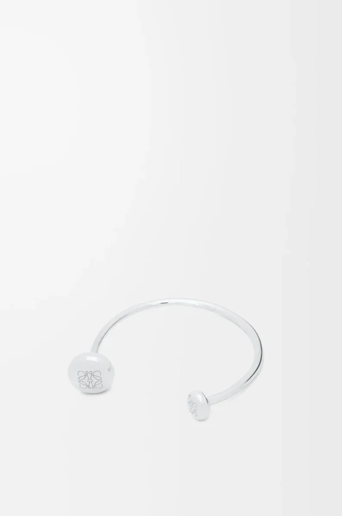 Anagram Pebble cuff in sterling silver Silver