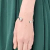 Anagram Pebble cuff in sterling silver Silver