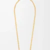 Anagram Pebble necklace in sterling silver and crystals Gold/Multicolor Anagram Pebble necklace in sterling silver and crystals Gold/Multicolor