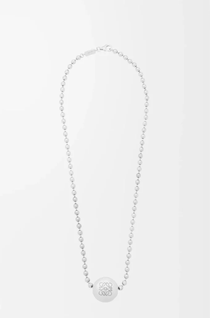 Anagram Pebble necklace in sterling silver and crystals Silver/Multicolor Anagram Pebble necklace in sterling silver and crystals Silver/Multicolor
