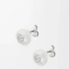 Anagram Pebble stud earrings in sterling silver Silver