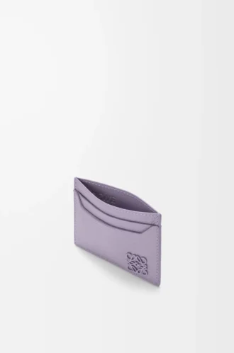 Anagram plain cardholder in pebble grained calfskin Dirty Mauve