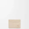 Anagram plain cardholder in pebble grained calfskin Light Ghost Anagram plain cardholder in pebble grained calfskin Light Ghost