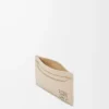 Anagram plain cardholder in pebble grained calfskin Light Ghost Anagram plain cardholder in pebble grained calfskin Light Ghost