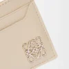 Anagram plain cardholder in pebble grained calfskin Light Ghost Anagram plain cardholder in pebble grained calfskin Light Ghost
