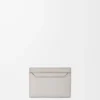 Anagram plain cardholder in pebble grained calfskin Light Ghost Grey Anagram plain cardholder in pebble grained calfskin Light Ghost Grey