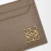Anagram plain cardholder in pebble grained calfskin Taupe Anagram plain cardholder in pebble grained calfskin Taupe